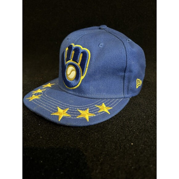 Milwaukee Brewers New Era Snapback Hat/Cap Embroidered Rare 6 Star - Picture 11 of 15